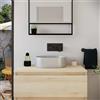 Parama Lavabo da appoggio ovale in microcemento 40x28x12 cm beige | Bolsena