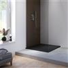 Parama Piatto doccia 80x80 cm in marmoresina nero effetto pietra | Paros