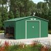 Parama Casetta da giardino in acciaio zincato verde scuro 3,41x3,86x2,01 m - 114,5kg - 12,3 metri quadri