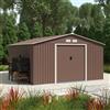 Parama Casetta da giardino in acciaio zincato marrone 3,41x3,86x2,01 m - 114,5kg - 12,3 metri quadri