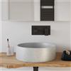 Parama Lavabo da appoggio tondo in microcemento 39x12 cm beige | Ness