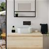 Parama Lavabo da appoggio ovale in microcemento 40x28x12 cm bianco | Bolsena