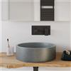 Parama Lavabo da appoggio tondo in microcemento 39x12 cm grigio | Ness