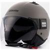 Blauer Casco Moto Jet in Fibra Blauer BET HT Monochrome Grigio Opac