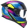Cgm Casco Moto Integrale CGM 361K AVENT FIBRA NEON Rosa Azzurro