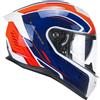 Cgm Casco Moto Integrale CGM 361S AVENT FIBRA RACE Bianco Blu Ro