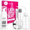 STACY LASH Kit di shampoo per ciglia da 50 ml, detergente schiumogeno con bobine di ciglia e flacone per risciacquo, tampone detergente e pennello per extension di ciglia, ciuffetti e ciglia naturali
