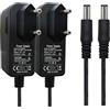 Security-01 Confezione da 2 adattatori AC a DC 5 V 2 A, spina 5,5 mm x 2,1 mm per telecamera CCTV LED String Light