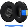 MMOBIEL Cuscinetti Auricolari di Ricambio per Bose QuietComfort 35 (QC35) / Quiet Comfort 35 II (QC35 II) di MMOBIEL - Padiglioni in Gel Rinfrescante con Memory Foam - Comfort e Isolamento Acustico - Nero
