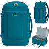 ECOHUB 30L Zaino da Viaggio Aereo 45x36X20 per Easyjet, Zaino Bagaglio a Mano Tasca Antifurto per Laptop, 15.6 Pollici Zaino Porta PC, Impermeabile Borsa da Cabina PET Riciclato Donna Uomo(Blu Verde)