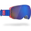 Black Crevice Occhiali da sci I Occhiali da sci unisex design senza montatura I Maschera sci uomo e donna con protezione UV 400 I Occhiali da snowboard con lenti curvate I Lenti specchiate