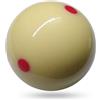 lvifloae Palla da Biliardo Bianca Cue Ball Diametro 57.2 mm (2-1/4 Pollici) con Punto Rosso per Biliardo Americano Pool Standard Profesionale Materiale Fenolico Resisten