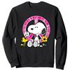 Peanuts - Snoopy Woodstock Segno della Pace Felpa, Unisex per Adulti, Blu Reale, M