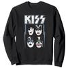 Kiss Hard Rock Music Band Made for Lovin' You by Rock off Felpa, Unisex per Adulti, Nero, M