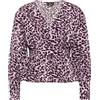 aleva Camicetta Camicia da Donna, Lilla, S