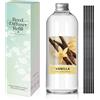 SCENTORINI Diffusore Profumo Ambiente Vaniglia 500ML Ricarica Diffusore di Olio Essenziale di fragranza per la casa per Bagno per Camera, Bagno, Ufficio e Decorazione Interna