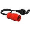 Kopp 147503006 - Cavo adattatore CEE, spina CEE da 16A / spina Schuko
