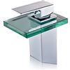 DP Griferia DP Bath Glbam Rubinetto in Vetro a Cascata Bambú, Argento
