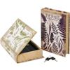 BAKAJI Cassaforte Cassetta Di Sicurezza Finto Libro Stampa Foglie 2 Chiavi 16x24x5cm