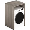 KLESIA Mobile Mobiletto Asciugatrice in legno bagno lavanderia 105x71x65 Olmo