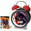 STAR WARS Sveglia Analogica Con Campanelle Colore Nero Star Wars Darth Vader Fener 12cm