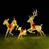 BAKAJI Famiglia 3 Renne Luminose di Natale Renna Cervi Natalizia Decorazione da Esterno