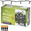 CHRISTMAS GIFTS Catena Luminosa 2,75 mt Luci 48 LED Multicolor a batteria con 6 Giochi di Luce