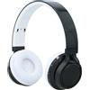 BAKAJI Cuffie On-Ear Bluetooth Led Esterni Durata 10 Ore Auricolari Senza Filo Bianco