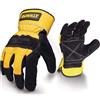 DEWALT Coppia Guanti Multiuso Taglia L Polsino Gommato e Rinforzi Doppia Pelle Dewalt