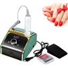 BAKAJI Fresa Elettrica per Unghie Lima Professionale Manicure Pedicure 6 Accessori 50 W