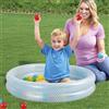 BESTWAY Piscina Gonfiabile Gioco Bambini con 50 Palline 2 Anelli PVC 91x20cm 2 Colori