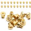 WestCH 20 Pezzi Getti Carburatore M6 Ugelli per Carburatore Getto Carburatore in Ottone 90 92 95 98 100 102 105 108 110 112 115 118 120 122 125 128 130 132 135 138 für Motorrad Roller Schaltmoped