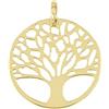 forme di Lucchetta - Ciondolo Albero della Vita in Oro Giallo 9 carati - diametro 17mm - senza catenina, Charms e Ciondoli per Catenina (fino a 4mm) per Donna Ragazza