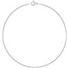 Planetys - Cavigliera Argento Sterling 925 Rodiato Modello Catenina Serpente Larghezza: 1 mm