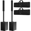 RCF EVOX J9 Coppia Sistema Pro Array Attivo a Colonna Portatile 3Vie 2100w Nero