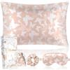 Miss Adola Federa per cuscino in seta di gelso, per capelli e pelle, 19 momme, standard, 66 x 50,8 cm, con maschera per gli occhi e elastico per dormire, per mamme e donne