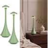 LuminexDesigns Set 2 Lampade da Tavolo LED Senza Fili Verde AVEL TL15 | Lampada da Tavolo Ricaricabile, Touch Dimmerabile, 3 Temperature di Colore, IP54, per Camera, Soggiorno, Terrazza e Giardino