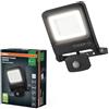 OSRAM Faretto da Esterno con Sensore LED ENDURA Flood, 50W, 5000lm, 4000K bianco freddo, Sensore di Movimento 9m, Alluminio, IP65