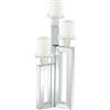 Deco 79 Candle Holder Portacandele in Legno Mirr 7 W, 21 H-87277, 7 x 21