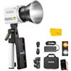 Godox ML60IIBi Luce video LED portatile, 70W Luce da Studio 2800-6500K CRI≥96 TLCI≥97, 11 Effetti di Luce FX, Controllo APP con Kit di Accessori a Batteria AK-B01 impugnatura ad arco