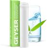 GEYSER water filters Geyser Euro Cartuccia di Ricambio - Riduzione del Cloro e Protezione dal Calcare, Migliora il Gusto dell'Acqua del Rubinetto, Fino a 3 Mesi (Confezione da 1)