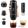 Strixorn Macchina Caffe Espresso Portatile, 3 In 1 Caffettiera Elettrica Compatibile con Capsule Nespresso & Caffè Macinato, Auto-Riscaldamento, 20 bar, USB Ricaricabile, per Viaggi Campeggio Auto Ufficio