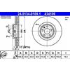 ATE 24.0134-0109.1 - Disco freno singolo ventilato anteriore sinistro 434109