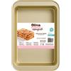 Olivia Teglia forno rettangolare 37,5x25,5x5cm antiaderente acciaio al carbonio