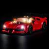 BrickBling Set di luci a LED compatibile con Lego 77254 Ferrari SF90 XX Stradale Sports Car (non modello), set di illuminazione decorativa compatibile con Lego Ferrari SF90 XX Stradale Sports Car mattoncini