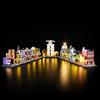 YEABRICKS Kit Luci a LED per-76444 Harry Potter Negozi di magia di Diagon Alley™ Modello da Costruire (esclusi i kit di costruzione)
