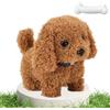 HBSFBH Cane giocattolo che cammina e abbaia, Peluche Cane Interattivo Giocattolo, Cane Elettronico per Animali per Bambini, Realistici Cane Robot Giocattolo, Regali Giocattoli per Bambini di 1-13 Anni