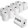 auriikoop Rotoli Termici 80x80 foro 12mm, Confezione da 10 Totoli di Carta Termica per Registratore di Cassa, Alta Qualità Rotoli Cassa per Stampante