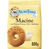 Mulino Bianco Biscotti Frollini Macine con Panna Fresca, Colazione Ricca di Gusto, 800g (Confezione da 2)