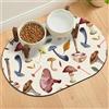 METEOROCK Tappetino Ciotola Cane Assorbente, 61x40,5 cm Tappetino Sottociotola per Cani Antiscivolo con Retro in Gomma, Sottociotola Gatto Disponibili in Diverse Misure